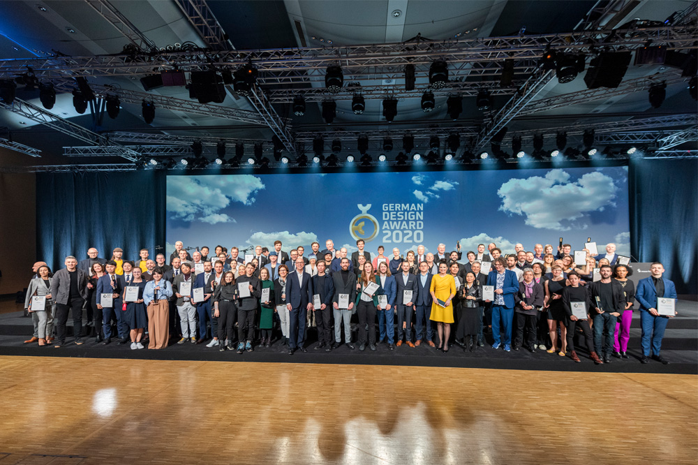 Deutscher Designpreis Gold 2020 Feierliche Preisverleihung - Gold-Gewinner nur ein Würfel