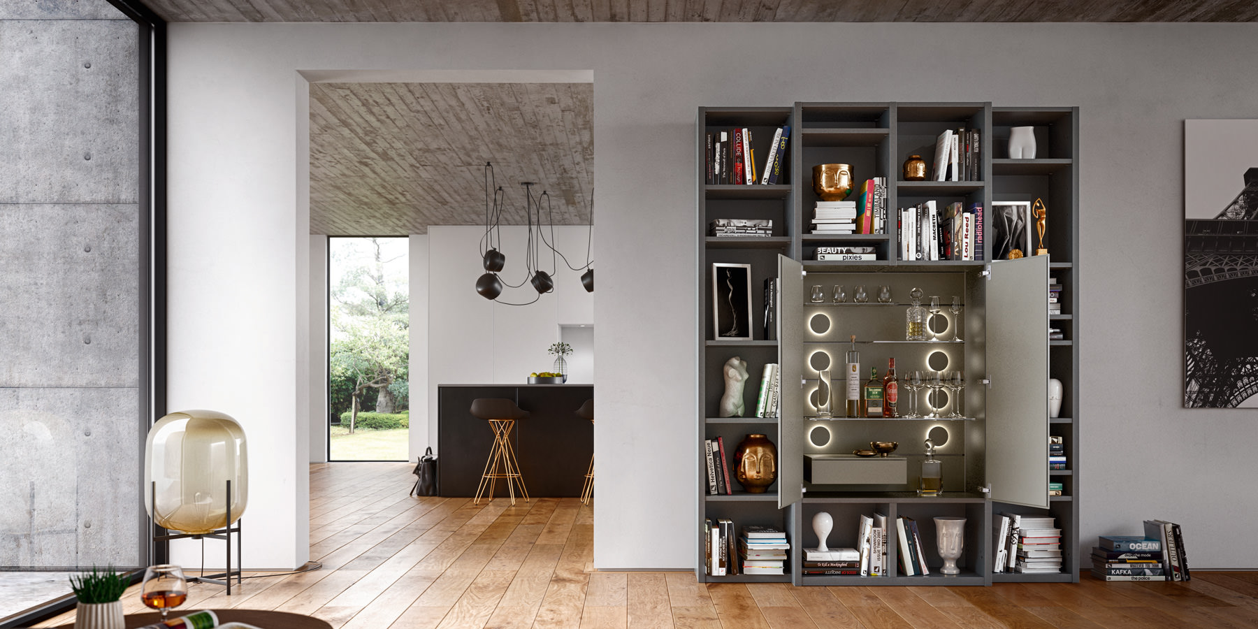 studimo shelving system adapts to nearly every room layout and every personal style
